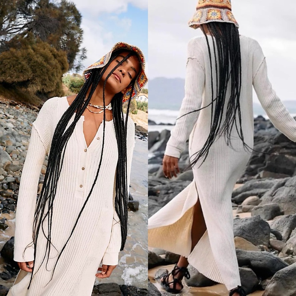 Free People | NWT Free-est FP Beach Free Fall Maxi Sweater Dress Terracotta S